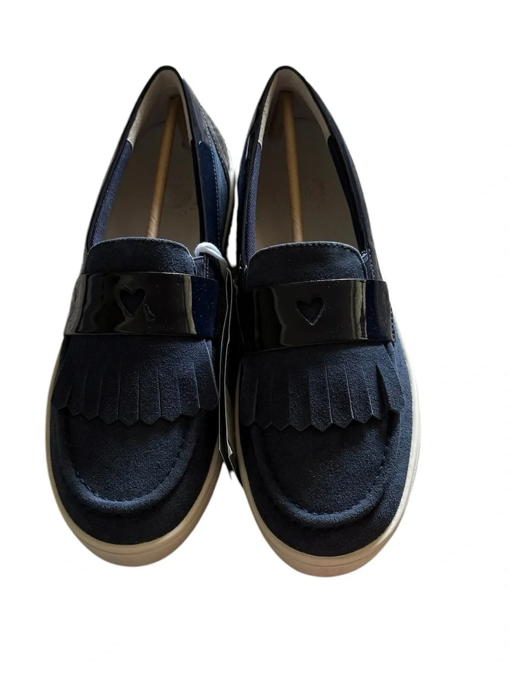 Waco Shoe Company Revitalign NWOB Malibu Kiltie Loafer, size 8.5, Eclipse Blue